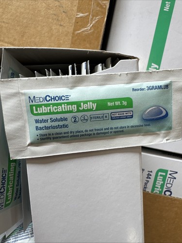 MediChoice 3GRAMLUB Lubricating Jelly Water Soluble 3g  12 Boxes/144 Per Box - Picture 4 of 6