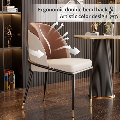 Essstuhl Esszimmerstuhl Kunstleder Polsterstuhl bequeme Küchenstuhl 2er Set DHL - Bild 12 von 19