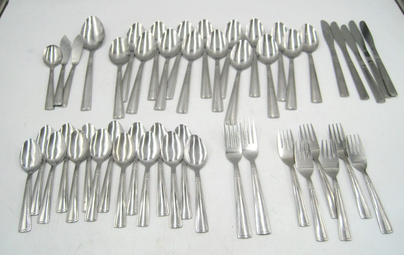 48 Pieces Gibson Sefton Stainless Steel Flatware