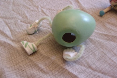 Vtg Easter Eggs Hand Painted Ceramic Wood Pipe Cleaner Butterfly 12 Total 1992 - Picture 4 of 13