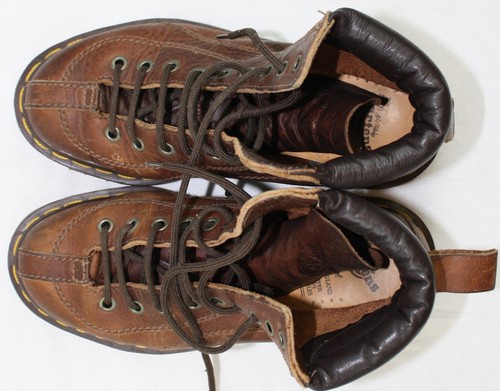 Dr Martens ~ Womens Size 5 Peanut Grizzly 9 Eyelet Boot Softee Collar VINTAGE 95 - Picture 10 of 12