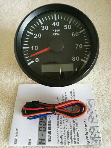 6 gauge set with senders 200mph 300km/h gps speedometer tacho fuel temp volt oil - Picture 4 of 8