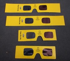 4 Pair of National Geographic Society 3D Glasses - 2 pair NEW, 2 Pair Used