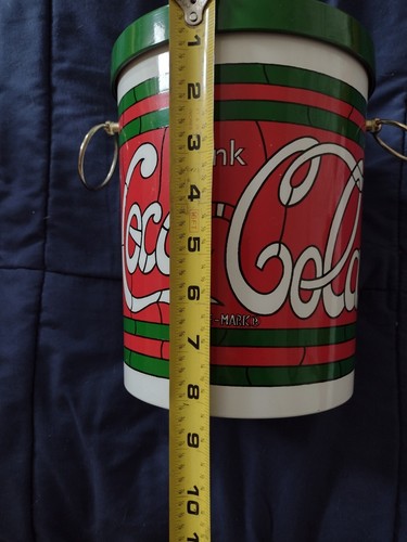 COCA COLA Vintage Ice Bucket, Made In Japan by Mann Made - Picture 2 of 6