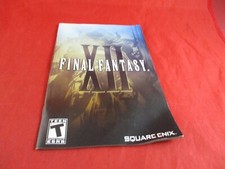 Final Fantasy XII Playstation 2 PS2 Instruction Manual Booklet ONLY