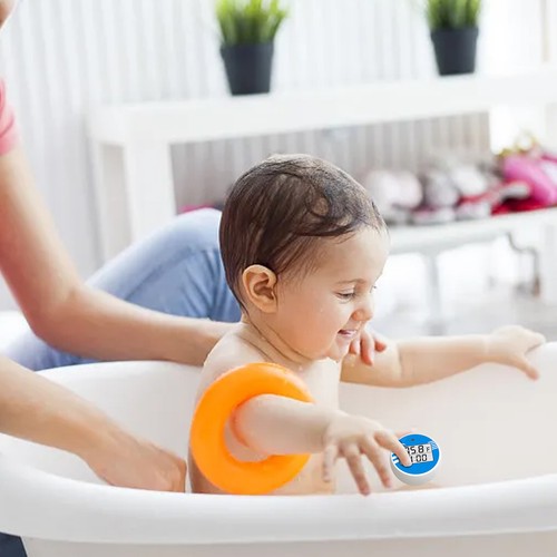 Ice Bath Thermometer With Timer, Alarm Clock Pool Floating Waterproof Thermomete - Imagen 3 de 14