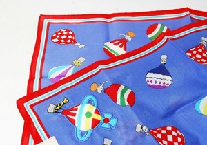 Vivian-Westwood-Balloons-Theme-Blue-New-Handkerchief-from-Japan