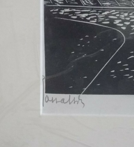 1961 SIGNED FRAMED LIMITED PRINT POLSKIE MIASTA TYSIACLECIA KRAKOW GATE LUBLIN  - Picture 2 of 4