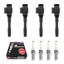 New Set of 4 Ignition Coil  & NGK Spark Plug for Beetle Golf GTI Jetta Passat L4