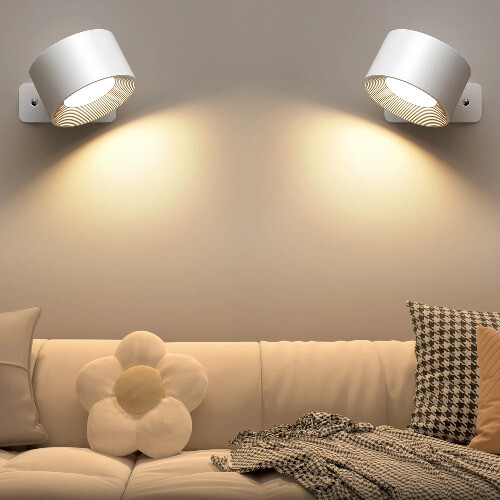 LED Indoor Wall Lamps with 2000mah Rechargeable Battery Wall Light Adjustable - Bild 4 von 16