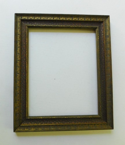 Vintage Wood Bronze Copper Gilt Carved Wood Picture Frame Holds 8 x 10 - Picture 2 of 4