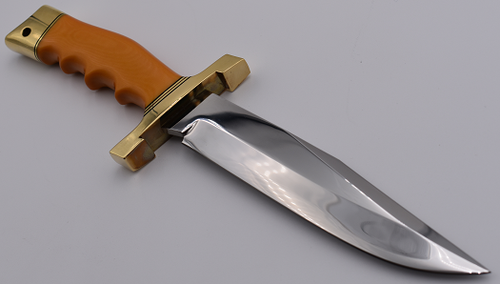 Custom Gil Hibben Handmade Ed Parker fighting knife Butterscotch dragon Scrim - Picture 6 of 10