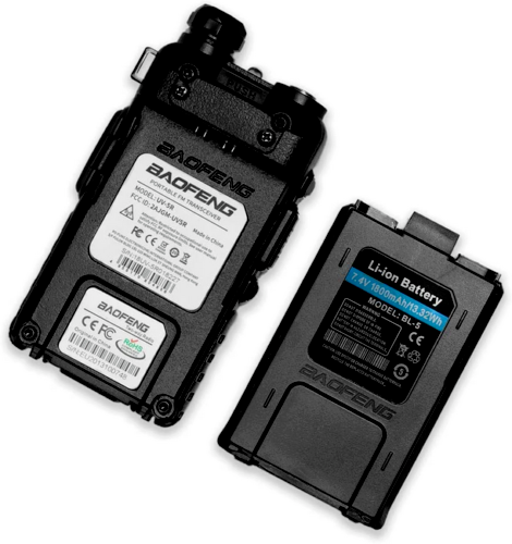 RADIO RICETRASMITTENTE BAOFENG UV-5R PORTATILE FREQUENZE VHF/UHF DUAL BAND MHZ - Foto 3 di 10