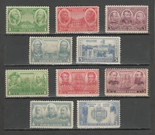  Scott # 785 - 794 Complete Army & Navy Set-- MNH-OG-VF-10 Stamps---1936-37