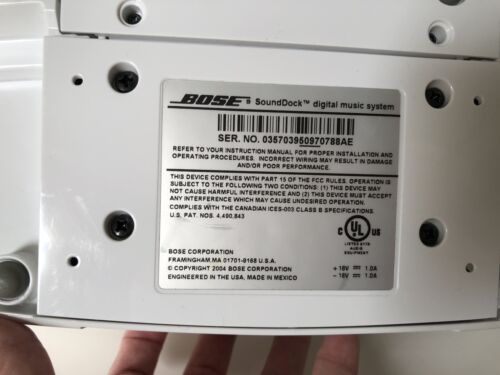 BOSE SoundDockDigital Music System Audio Dock Speaker & Cord TESTED WORKS GREAT - Picture 4 of 6