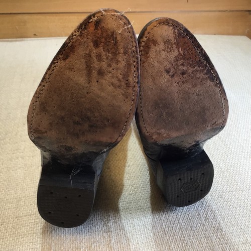 Vintage Men’s Tony Lama Cowboy Boots Size 6.5 C Mens Grey Leather Western Style - Picture 10 of 13