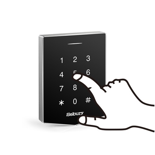 Sebury S200R-H&EM 125KHz E/H metal reader touch keypad For Board Controller WG26 - Picture 2 of 7