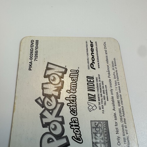 1998 Viz Promo Pokemon Card #Pika-0026d PSYDUCK Lenticular RARE - Picture 6 of 6