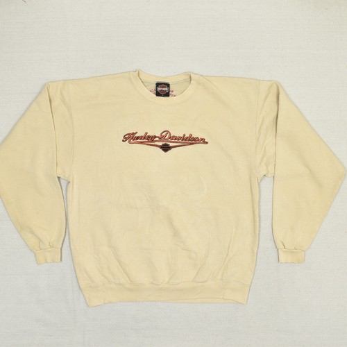 Harley Davidson Men's Pullover Sweatshirt Myrtle Beach SC Cotton Brown Size L - Foto 1 di 8