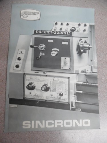 TORNO MECANICO NARDINI 220 MII SINCRONO Herramienta de Torno Vintage Catálogo Folleto ORIG - Imagen 1 de 3