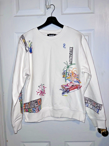 DESIGUAL Mariscal Graphic Print Pullover Crew Sweatshirt Sz M - Picture 2 of 17