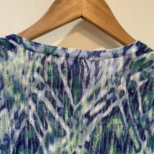Chico’s Abstract Sweater Size 3 or XL Open Cardigan - Picture 7 of 7