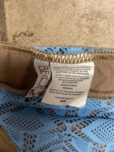 Neu mit Etikett neu Becca $ 68 unverbindliche Preisempfehlung des Herstellers Damen blau Hipster mehrfarbig Bikiniunterteil Gr. M - Bild 2 von 4