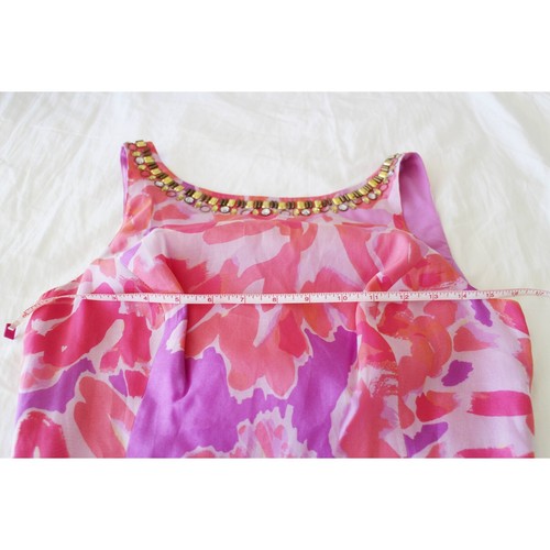 Lilly Pulitzer Pulaski Pink Purple Floral Embellished Cocktail Dress Size 2 XS - Picture 3 of 8