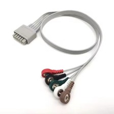 Mindray TMS60 TM80 5-lead Telemetry leadwires ECG cable Compatible