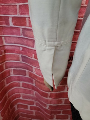A L'AVEUGLETTE IVORY SIZE M WOMEN'S JACKET BLAZER ONE BUTTON #W6 - Picture 7 of 12