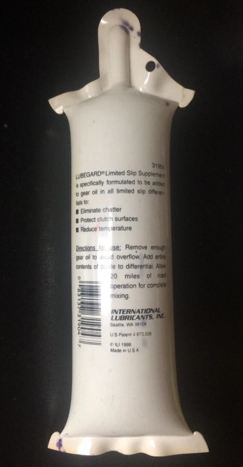 Nuevo de Lote Antiguo Lube Gard Limited Slip Supplement 4 Fl. Onzas 083137319047  Foto 2 de 2