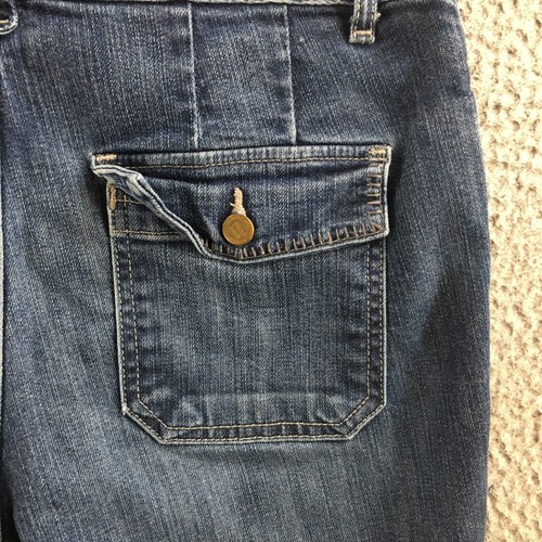 Eddie Bauer Straight Leg Jeans Womens 6 (actual 30x28.5) Blue Denim Cotton Blend - Picture 15 of 19