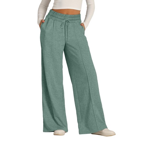 Womens High Waist Yoga Pants Flare Wide Leg Bootcut Workout Gym Stretch Trousers - Picture 18 of 46