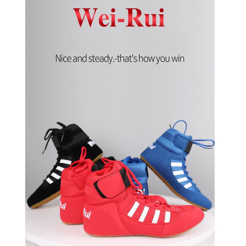 Low Top Boxing Shoes Breathable Men Women Wrestling Sneakers