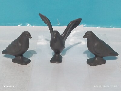 PLAYMOBIL FIGUREN x3 GRAUE TAUBEN PALAST REF 4152 4166 6848 5849 9157