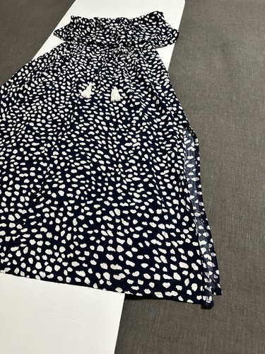 Damen Freizeit Trägerlos Maxikleid Schulterfrei Röhre Strandkleider Größe Large L - Bild 2 von 9