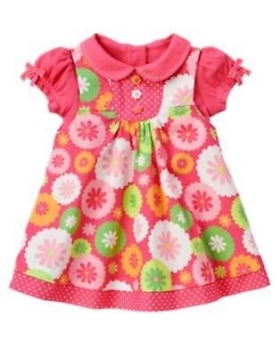 GYMBOREE TURTLE /& FRIENDS MULTI FLOWER /& DOT HEM TOP 6 12 18 24 NWT