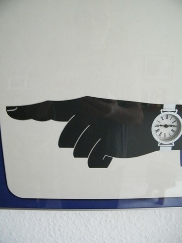 Uhr Bilderuhr Quarzuhr mit Alu Rahmen Bild Maße 50 x 40 x 3 cm - Bild 3 von 4