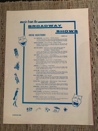 1963 Vintage HELLO DOLLY Music Book Sheet Music Carol Channing Edwin Morris & Co - Picture 2 of 4