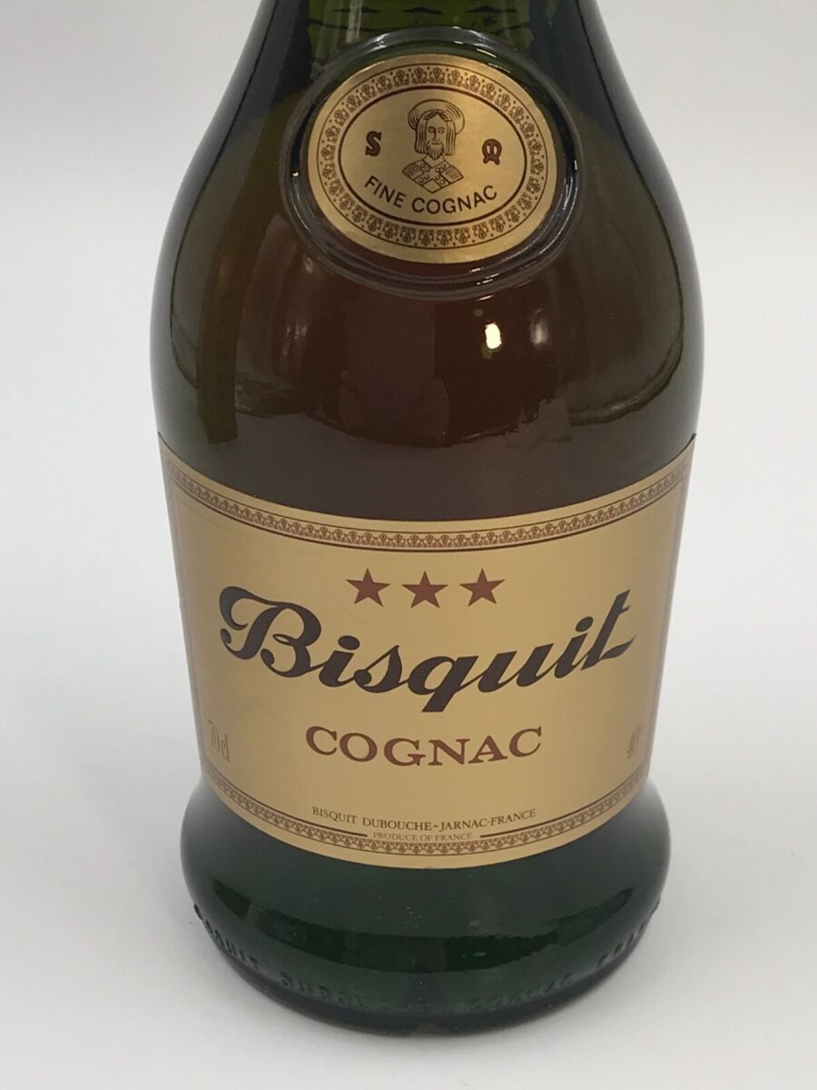 COGNAC BISQUIT DUBOUCHE & Co 3 STARS FINE COGNAC 70cl RARE