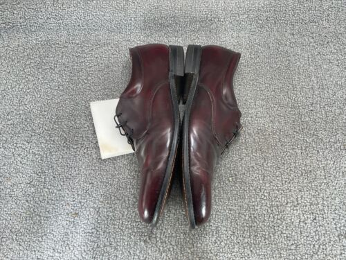 Vintage Goodyear Welted Oxfords Shoes Men's 12 D Burgundy Leather Made In USA - Picture 5 of 13
