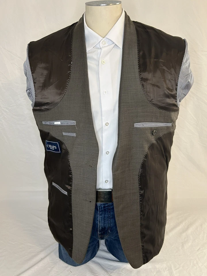 Chaps By Ralph Lauren Traje Chaqueta Marrón Blazer 40R Abrigo Foto 4 de 4