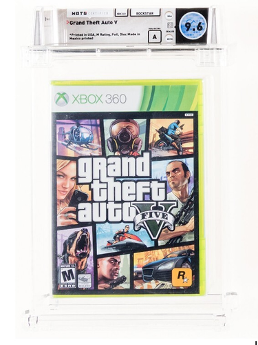 Grand Theft Auto V 5 Microsoft Xbox 360 Factory Sealed Neu WATA 9.6 A Graded