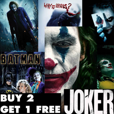 THE JOKER MOVIE POSTER A5..A4..A3..A2. OPTIONS