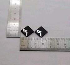 Rockford Fosgate Square Speaker Badge Emblem Logo Pair Large Custom Made