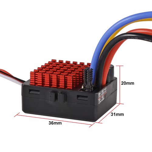 9IMOD 1060 RTR 60A Brushed ESC 2-3S Waterproof BEC for 1/10 SCX10 TRX4 TRX6 Cars - Picture 12 of 21