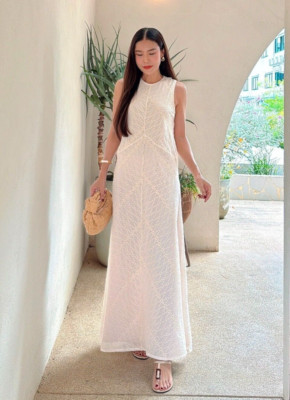 NWT_ZARA FW24 WOMAN EMBROIDERED DRESS ZW COLLECTION White