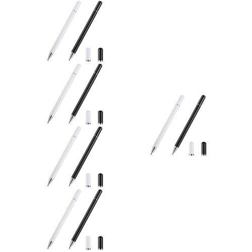 5 Pack Doppelköpfiger Stift Universeller Eingabestift Kapazitiver - Zdjęcie 10 z 12