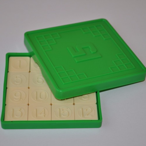 15 Logic Sliding Fifteen Game fifteen Tiles Numbers Puzzle Kids Brain Teaser Toy - Picture 5 of 9