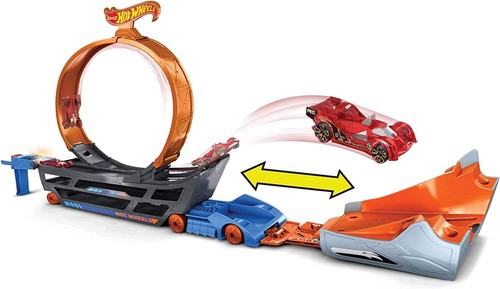 Hot Wheels Stunt & Go Transforming Track mit 1 Hot Wheels Fahrzeug GCK38 NEU - Bild 3 von 10